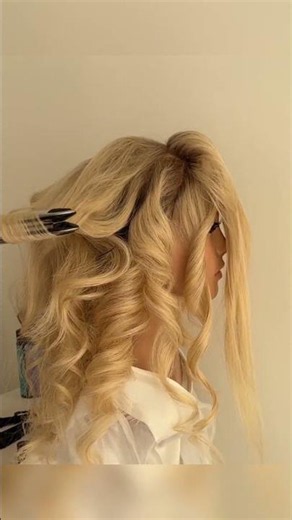EXTRA Volume Flat iron Curls #hairtutorial #curls