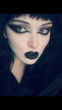 ASMR Quick Goth Everyday Eye Makeup Look