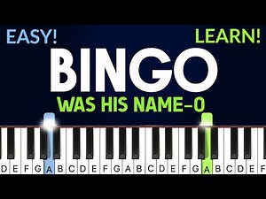 Bingo (Was His Name-O) | EASY Piano Tutorial