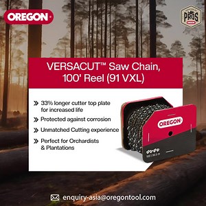 When it comes to saw chains, the 91VXL100R VersaCut™ Saw Chain is in a realm of its own! This chain is a game-changer for even for professionals, fetching high performance every time with its longer cutter top-plates and built-in automatic oiling system. Check it out here: https://bit.ly/3Y5zPdk #OregonIndia #OregonProductsIndia #ChainSaw #SawChain #OregonSawChain #VersaCut #VersaCut91VXL | Oregon Products India