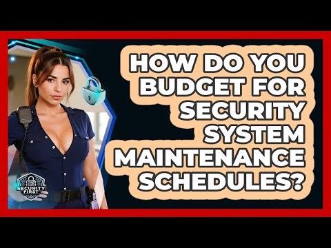 How Do You Budget For Security System Maintenance Schedules? - SecurityFirstCorp.com