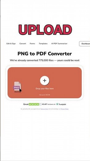 PNG to PDF in 3 seconds! ⚡️ #fileconversion #shorts #tutorial