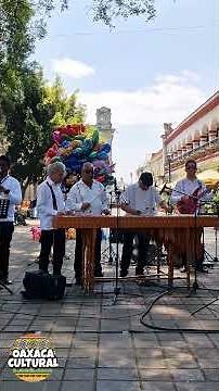 Canción Mixteca 🎶👒👋Con la Marimba de Oaxaca. 📍Zócalo de Oaxaca #OaxacaCultural