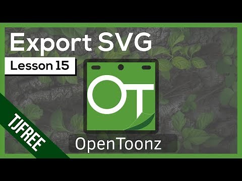 OpenToonz Lesson 15 - How to Export SVG / Vector Levels