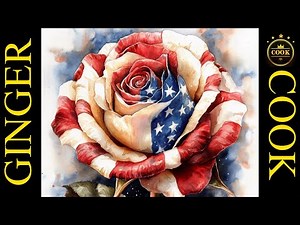Liberty Rose, a Patriotic Rose - Art Anyone Can Create in Acrylics