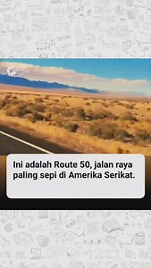 5.8M views · 64K reactions | Route 50 yang membentang di Nevada dan Utah, Amerika Serikat, dijuluki "The Loneliest Road in America" atau "Jalan Paling Sepi di Amerika". Jalan raya ini mendapat julukan tersebut karena sebagian besar bagiannya melewati area yang sangat terpencil dan jarang ada penduduknya. Credit DM  Follow @wowfact.id for more information! #WOWFACTID | WOWFACT.ID | Facebook