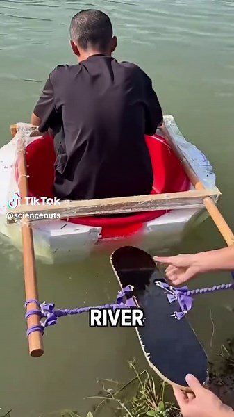 Homemade Boat to Cross River with Ease