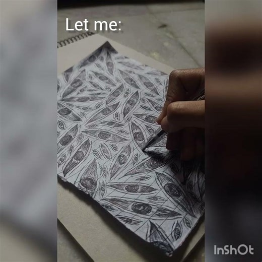 Lined paper sketch