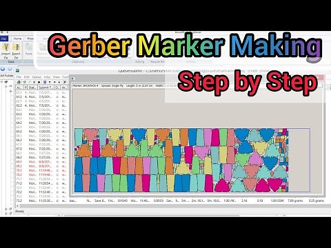 How to Make Marker by Gerber Software, Marker Making in Garment Industry, Marker Making Tutorial