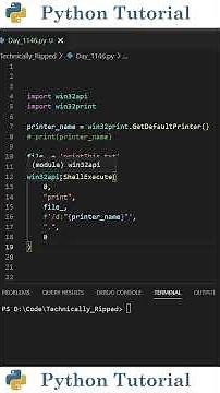 How to Print Files Using Python | Python Tutorial