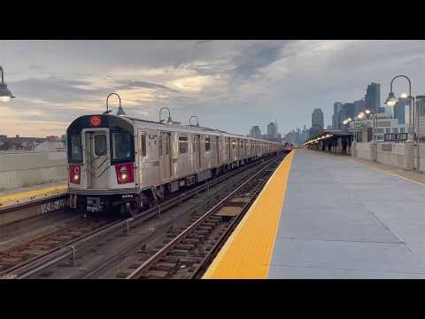 IRT Flushing Line: PM Rush Hour R188 7 Skip-Stop Local/Express Trains at 40th Street – Lowery Street