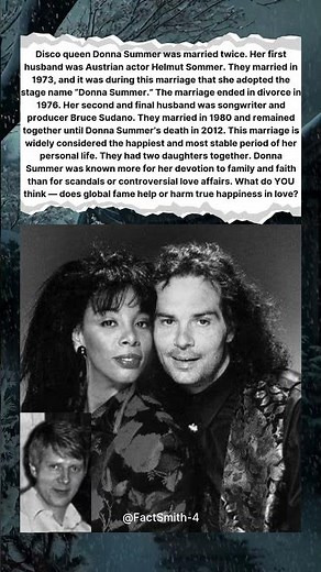 🎤 DONNA SUMMER: FIRST HUSBAND, MARRIAGES & LOVE LIFE 💃