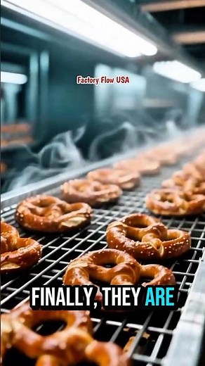 Classic Twisted Pretzels Factory Process | Soft Pretzel Making Machine