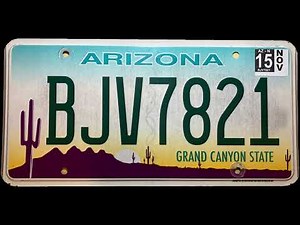 Arizona license plate design history 1969-Present.