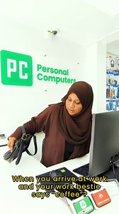 2.4K views | POV: You just clocked in... and your bestie hits you with "coffee?"☕‍That's the kind of workplace tech support i need daily . . . #tech #trendingreels #viral #maldives #personalcomputersmv #officelife #coffeevibes #mv #techgadgets#trendingvideo | Personal Computers | Facebook