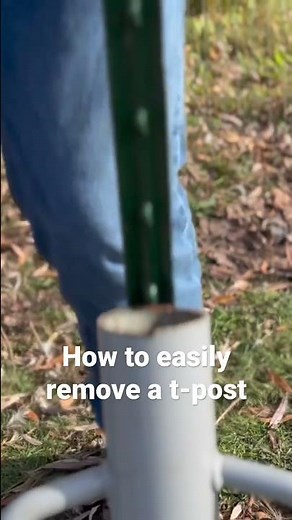 How to easily remove a t-post from the ground.