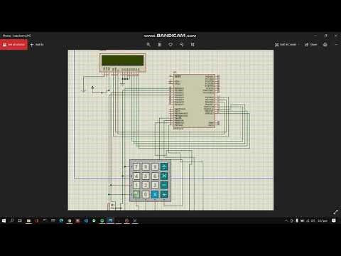 LCD and 4x4 Keypad Interfacing with Atmega32 (AVR Assembly Language)