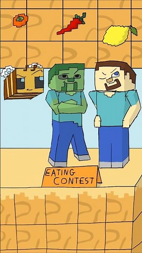 Minecraft eating contest