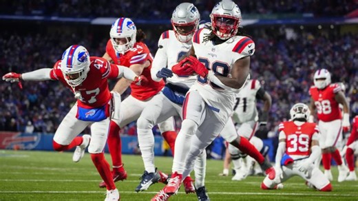 Patriots' RB depth chart in disarray with Rhamondre Stevenson, TreVeyon Henderson playing today news with injury