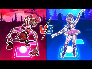Mommy Long Legs - I Wanna Live Vs Ballora - Dance To Forget | Tiles Hop EDM Rush!