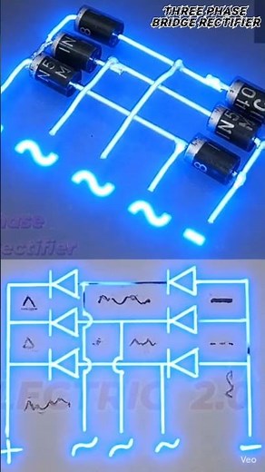 Three Phase Bridge Rectifier kaise banaye 😱#trendingshorts #informative