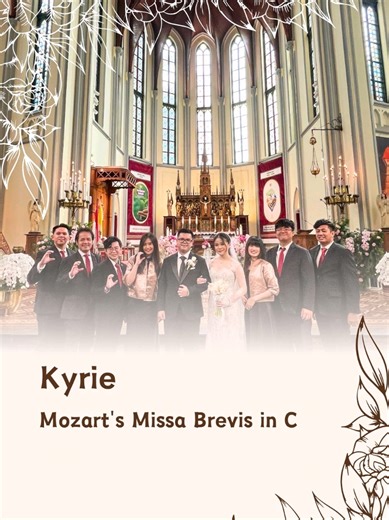 Kyrie (Mozart's Missa Brevis in C), a festive yetShort Interpretation / Caption: Kyrie from the Missa Brevis carries a festive piece, while still holding the deep meaning of a prayer for mercy. #carmendivina #kyrie #violin #weddingchoir #katedral