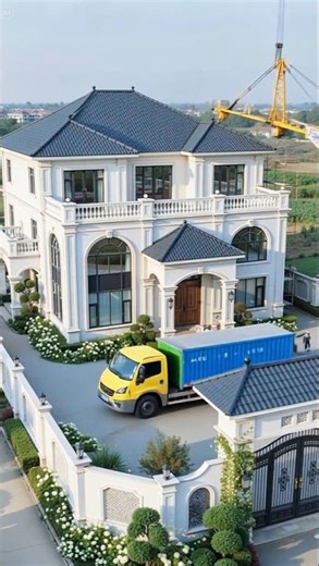 How a Dream Mansion Is Actually Built #luxuryhome #milliondollarhome #viral