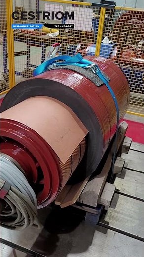 Demagnetizing a 700 kW Rotor Without Disassembly – in 18 Seconds #electricmotor #ndt