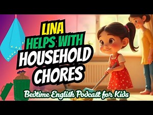 Lina Helps With Household Chores | Bedtime English Podcast for Kids | Bedtime stories | Read Aloud