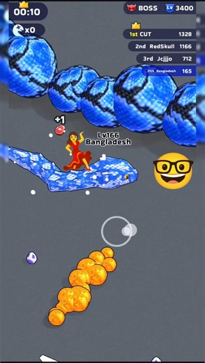 🤪💃Snake Clash io-MX Level Epic.🐍snake game ply video 🤓🤓#foryou #ksgamer2.0😈