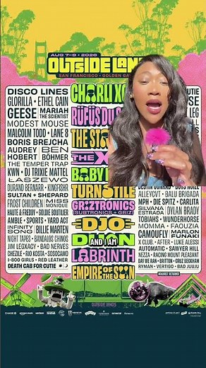 Outside Lands 2026 Lineup #charlixcx #rüfüsdusol and so many more! #outsidelands #musicfestival