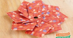 Manualidades con papel: estrella modular de origami