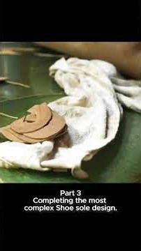 Part 3 Completing the most complex Shoe Sole Design. #handmadeboots #handmade #making #handmadeshoes