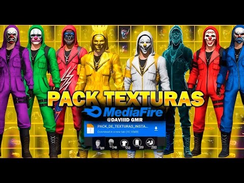 LINK DIRECTO! PACK DE TEXTURA 3D INSTAPLAYER FREE FIRE ATUALIZADO 2025 | EL MEJOR #1