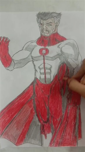 Omni man (Unfinished sketch 10 minutes) #omniman #invincible #viltrumites #superhero #imagecomics