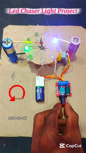 Led Chaser Light Project #shorts #project #chaser