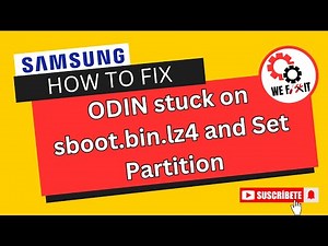 How to Fix ODIN stuck on sboot.bin.lz4 and Set Partition | Samsung A10