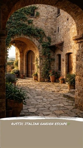 Italy’s Timeless Rustic Garden Style 🌿