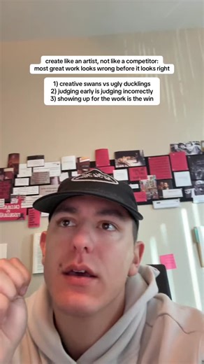 DRAKE DAVIS on Instagram: "its hard to be a great artist when you have to be a great artist!! the ego wants instant gratification & the addictive hit of an acknowledged win art needs time to incubate until you know better, we call many beautiful creative swans…. ugly ducklings a call to action to not judge your work so much and to allow it to mature judgment will be the enemy of your progress shoutout the artist way !!!!"