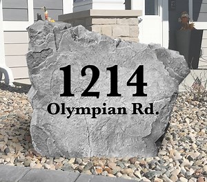 Address Stone - Engraved Rock - Personalized Stone - Garden Stone - House Entry - Yard Decor - Address Marker - Etsy