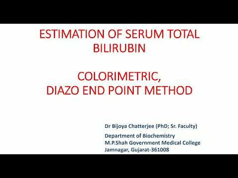 Estimation of Total Bilirubin and Hyperbilirubinemias