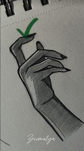 How to draw anime Hand tutorial #drawing #howtodraw #art #tutorial #shorts
