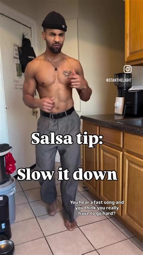 Salsa Tip: Learn to slow down body tempo. Will you dance today? #dancetips #salsa