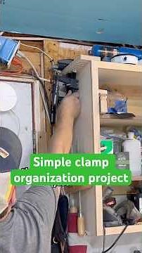 Simple clamp organization project for the workshop #workshop #woodworking #clamps