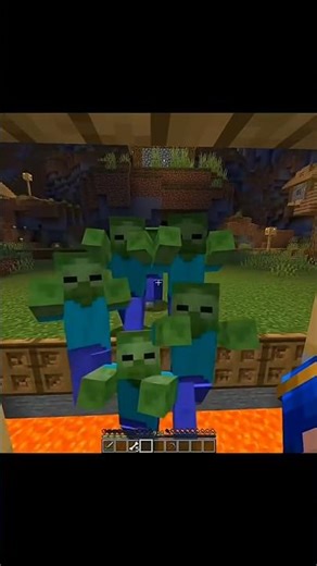 Mincraft i build a zombie trap for survive | mincraft crazy trap