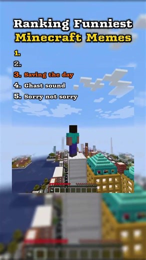 Ranking FUNNIEST Minecraft Memes 💀#minecraft #shorts #memes
