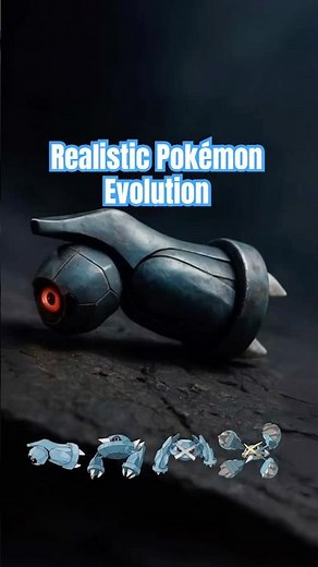 Realistic Pokémon Evolution | Pokédex No.374~376 ⚙️🔵 (Beldum → Metang → Metagross → Mega Metagross)