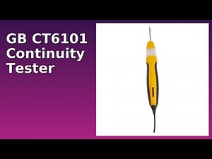 REVIEW (2025): GB CT6101 Continuity Tester. ESSENTIAL details.