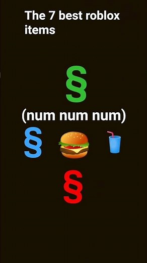 7 best roblox items