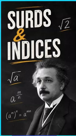 Surds & indices। Short Videos।#trending #maths #motivation #shortsfeed #knowledgeispower